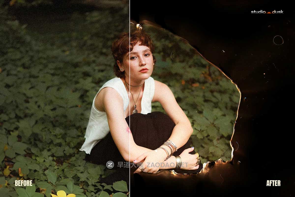 复古真实胶片燃烧灼烧纹理叠加照片效果PS特效滤镜样机模板 Burn Photo Effects插图1