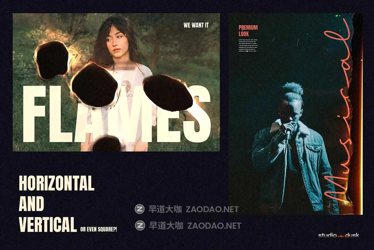 复古真实胶片燃烧灼烧纹理叠加照片效果PS特效滤镜样机模板 Burn Photo Effects插图2 复古真实胶片燃烧灼烧纹理叠加照片效果PS特效滤镜样机模板 Burn Photo Effects插图2