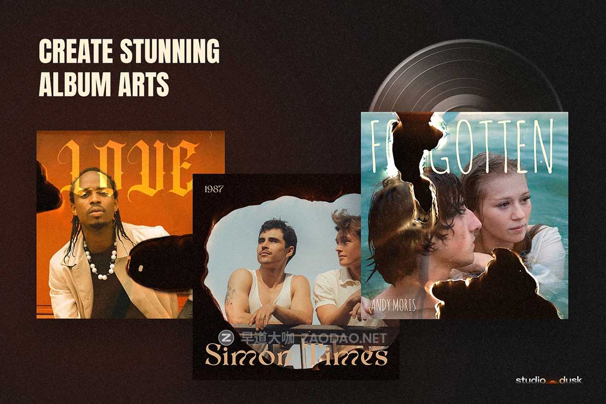 复古真实胶片燃烧灼烧纹理叠加照片效果PS特效滤镜样机模板 Burn Photo Effects插图4