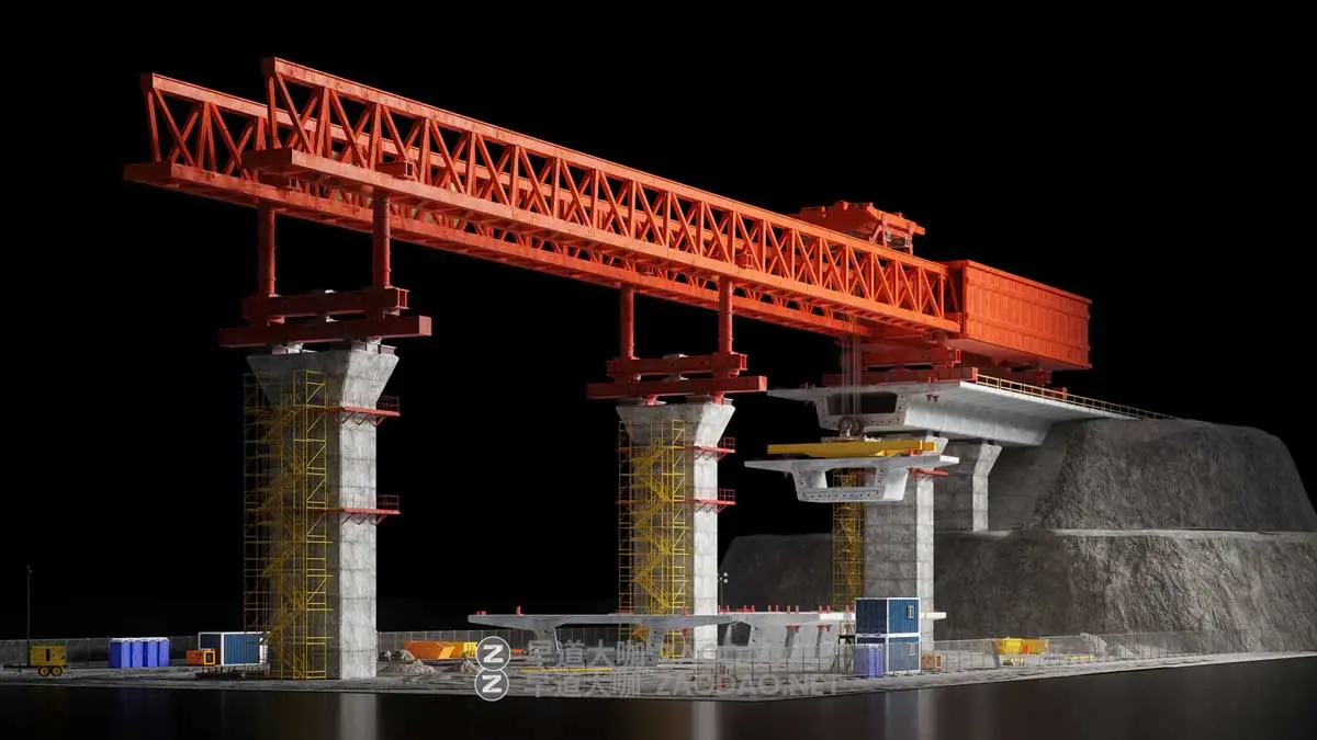建筑工地楼房施工设备起重机吊塔3D模型C4D/Blender/FBX/OBJ/UE格式素材 Kitbash3D – Construction Zone插图12 建筑工地楼房施工设备起重机吊塔3D模型C4D/Blender/FBX/OBJ/UE格式素材 Kitbash3D – Construction Zone插图12