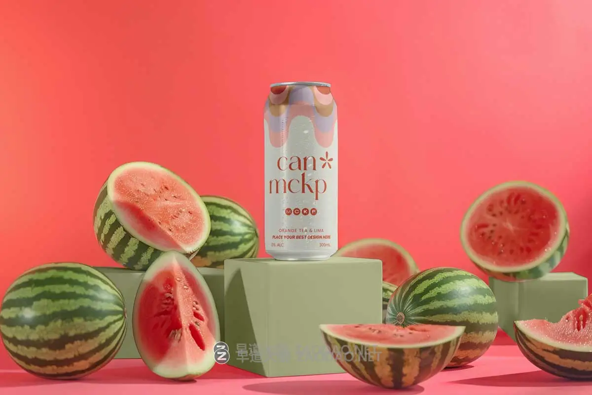 10款时尚创意听装果汁啤酒苏打水金属罐易拉罐设计展示PS贴图样机模板素材 Elongated Can Drink Mockup Vol 1插图4 10款时尚创意听装果汁啤酒苏打水金属罐易拉罐设计展示PS贴图样机模板素材 Elongated Can Drink Mockup Vol 1插图4