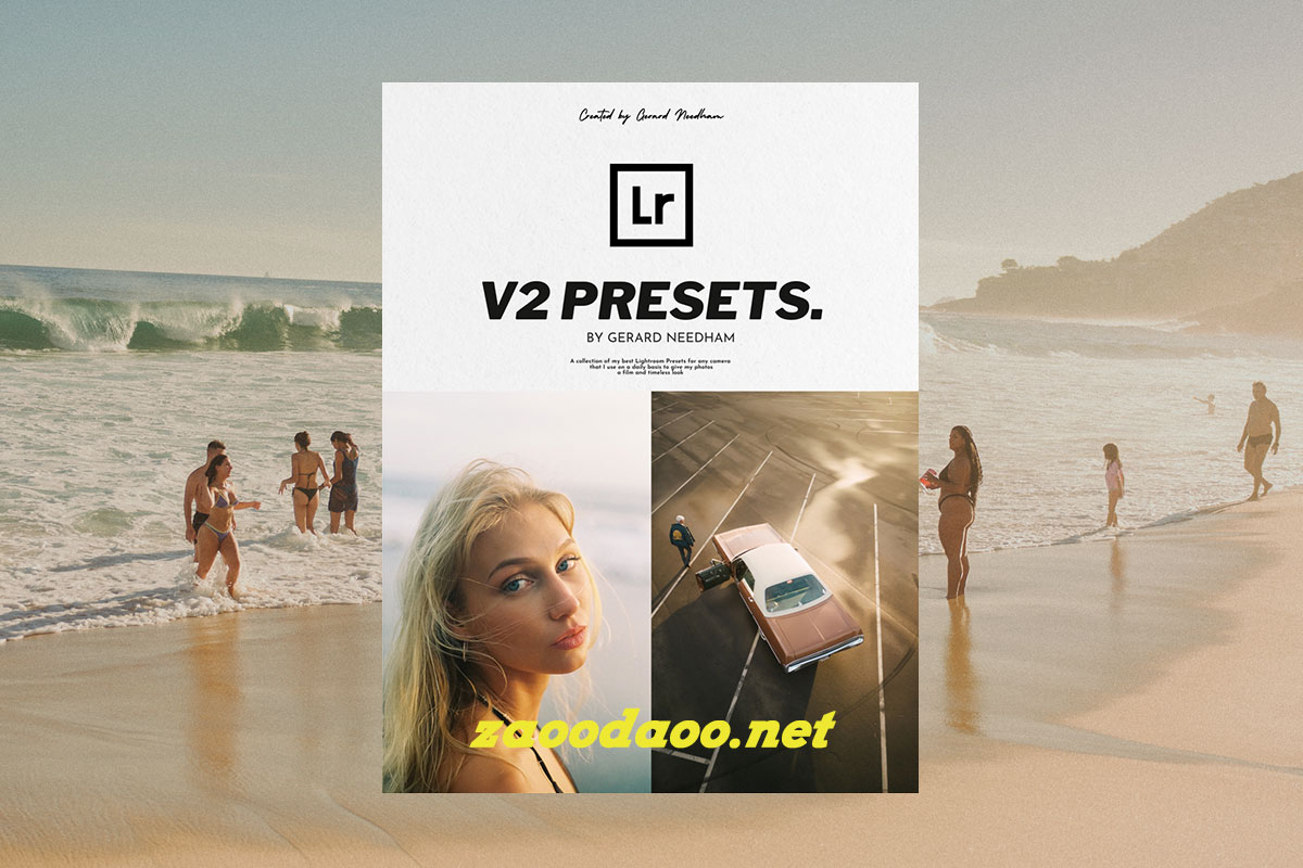 华丽柔和电影胶片模拟中等饱和度海边旅拍风景肖像照片调色Lightroom预设 Gerard Needham – V2 Presets插图