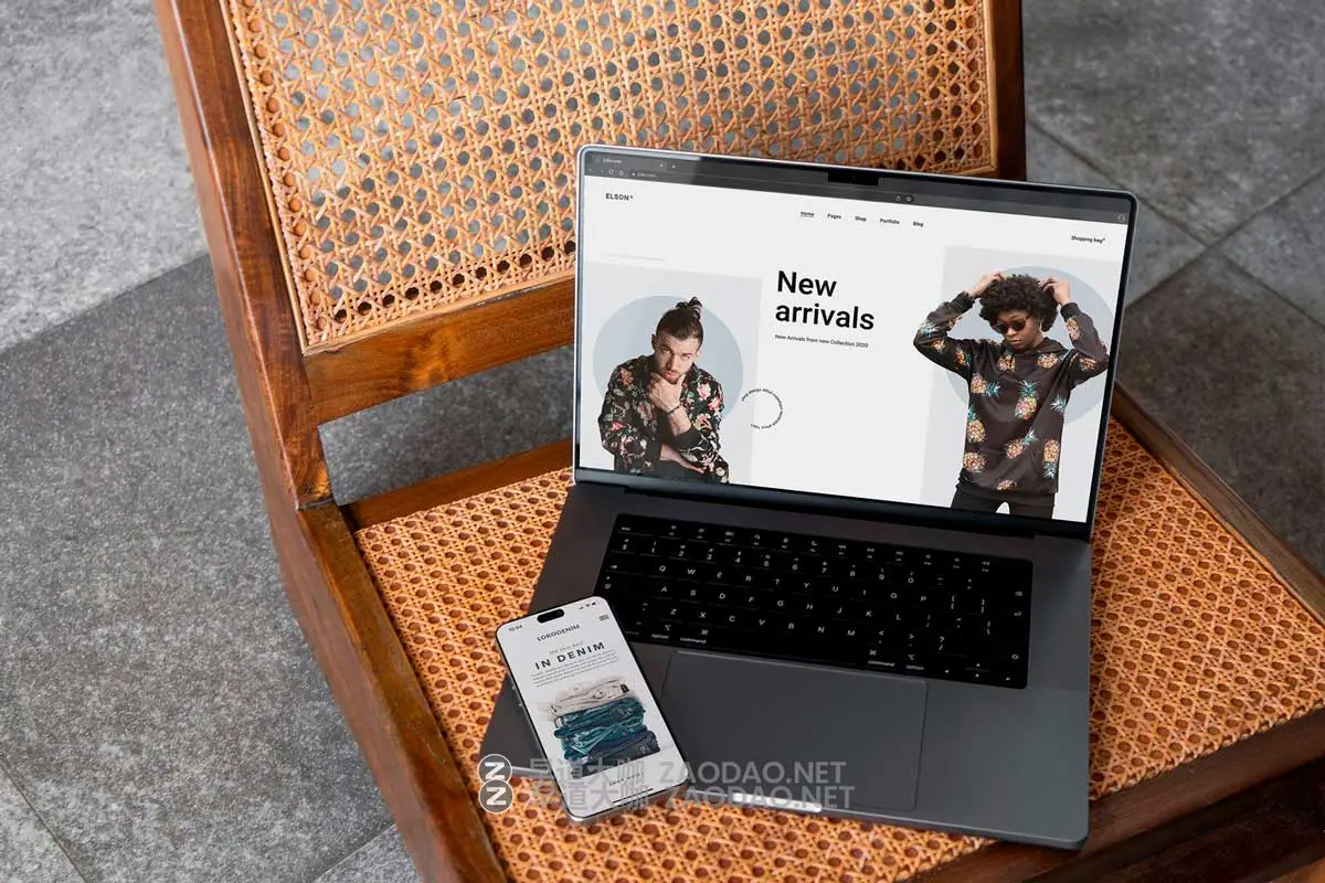 12款优雅真实网站UI界面设计展示苹果MacBook电脑iPhone手机贴图PSD样机模板 Laptop and Phone Mockups插图4 12款优雅真实网站UI界面设计展示苹果MacBook电脑iPhone手机贴图PSD样机模板 Laptop and Phone Mockups插图4