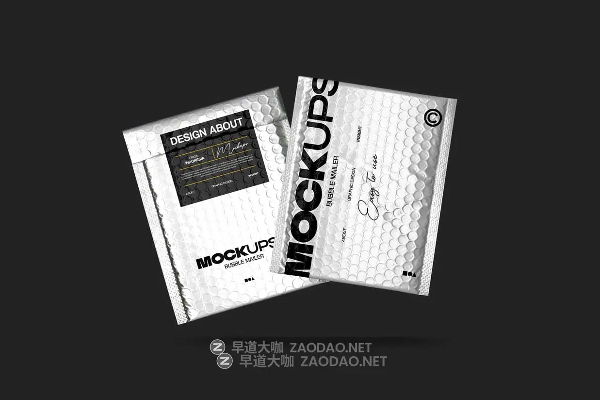 黑化风邮件快递气泡包装袋贴纸标签设计展示效果图PSD样机模板素材 Bubble Maller Packaging Mockup插图4 黑化风邮件快递气泡包装袋贴纸标签设计展示效果图PSD样机模板素材 Bubble Maller Packaging Mockup插图4