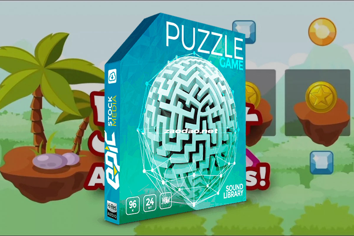 561组儿童益智探险模拟活力手机复古奇幻游戏音效 Epic Stock Media – Puzzle Game插图