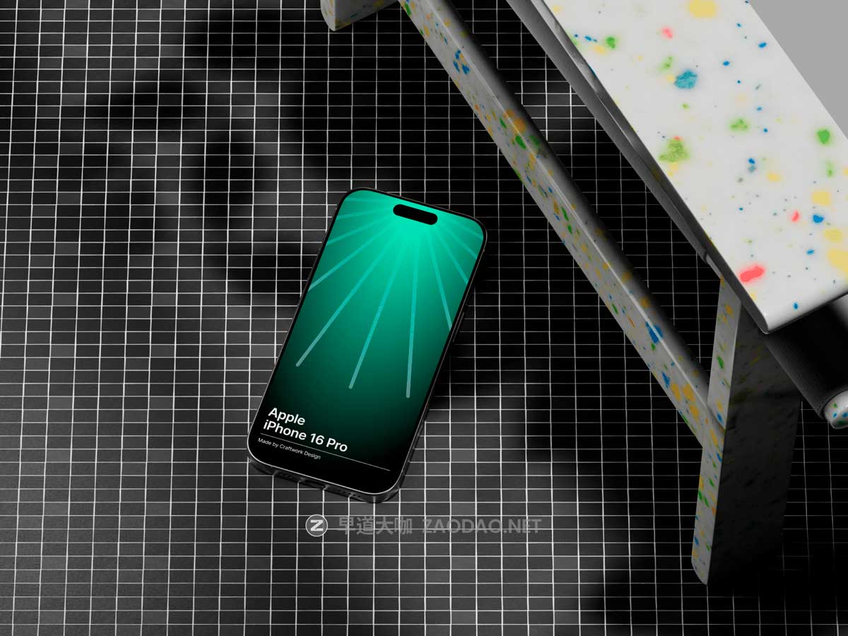 8款高级真实UI广告设计展示效果图苹果iPhone 16 Pro手机贴图Figma样机模板 iPhone 16 Pro Mockups Vol.01插图2