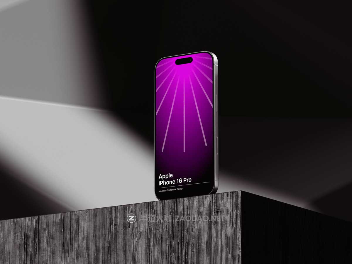 8款高级真实UI广告设计展示效果图苹果iPhone 16 Pro手机贴图Figma样机模板 iPhone 16 Pro Mockups Vol.01插图3