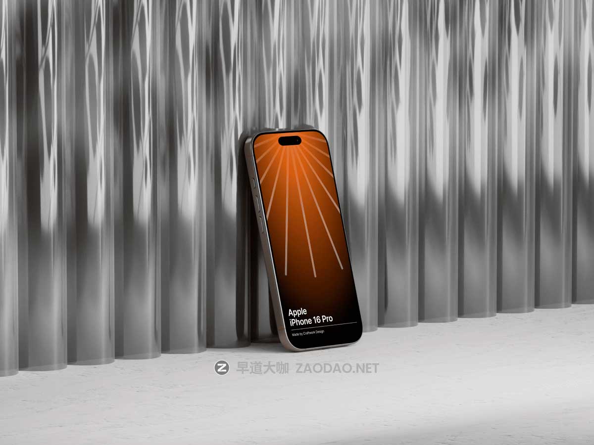 8款高级真实UI广告设计展示效果图苹果iPhone 16 Pro手机贴图Figma样机模板 iPhone 16 Pro Mockups Vol.01插图4