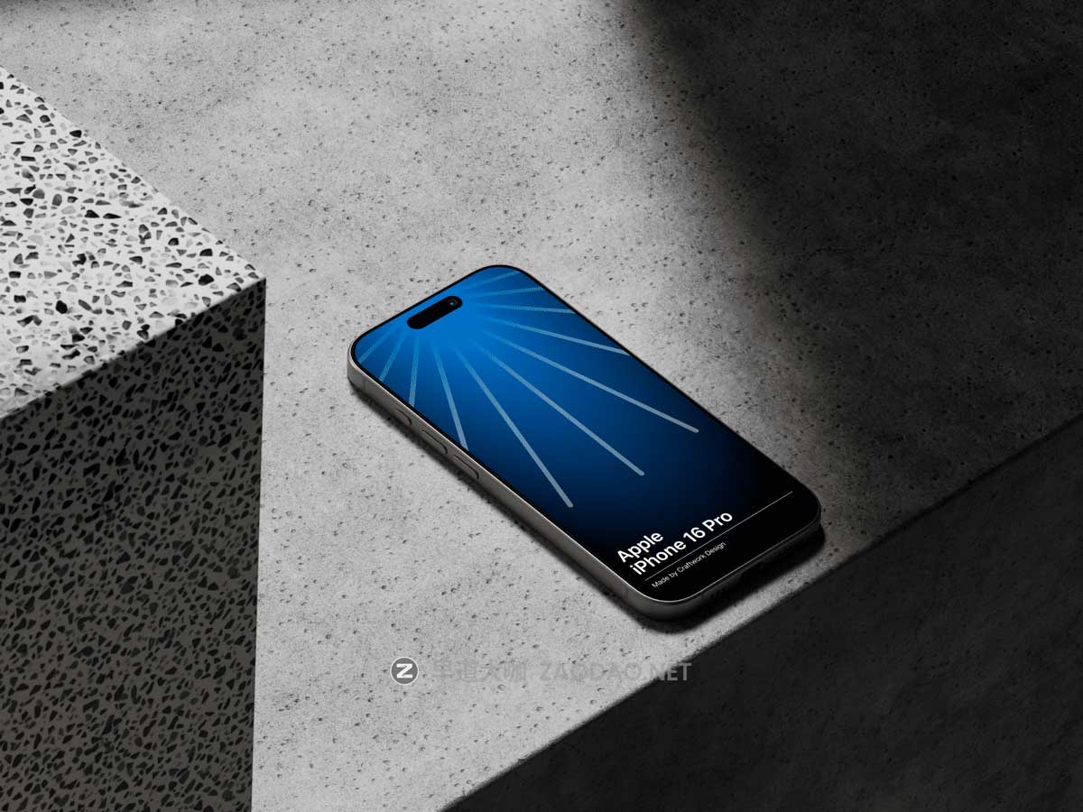 8款高级真实UI广告设计展示效果图苹果iPhone 16 Pro手机贴图Figma样机模板 iPhone 16 Pro Mockups Vol.01插图6