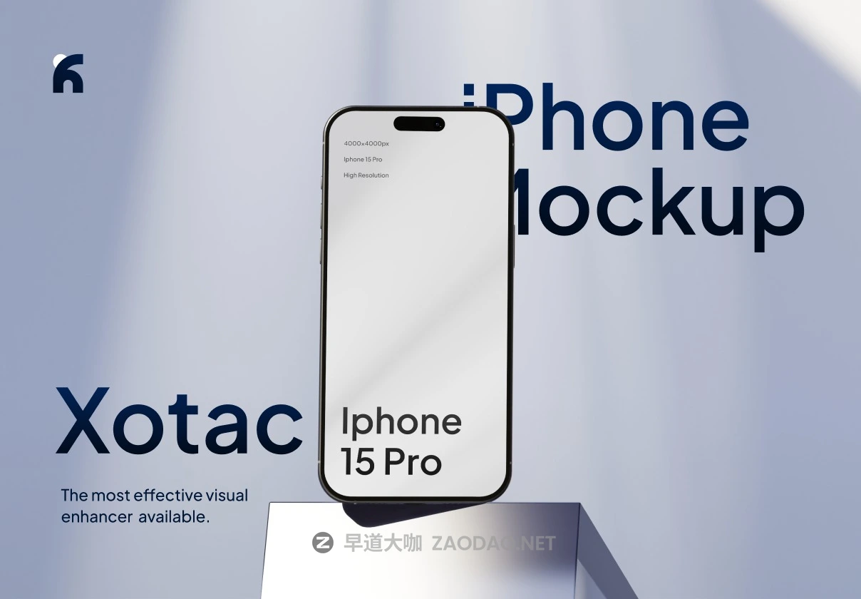 现代极简工业风UI界面设计展示苹果iPhone 15 Pro贴图PSD样机模板素材 Xotac – iPhone 15 Pro Minimalist Mockups插图 现代极简工业风UI界面设计展示苹果iPhone 15 Pro贴图PSD样机模板素材 Xotac – iPhone 15 Pro Minimalist Mockups插图