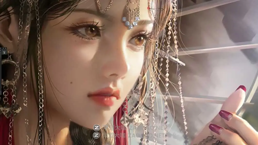 专业基础到高级分步人物角色面部着色PS绘画教程 中文字幕 Step-by-Step Face Coloring from Basic to Advanced插图2 专业基础到高级分步人物角色面部着色PS绘画教程 中文字幕 Step-by-Step Face Coloring from Basic to Advanced插图2