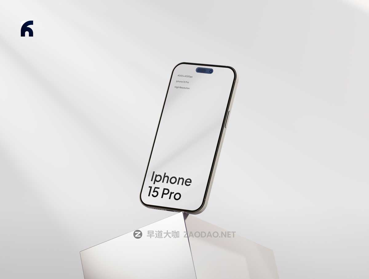 现代极简工业风UI界面设计展示苹果iPhone 15 Pro贴图PSD样机模板素材 Xotac – iPhone 15 Pro Minimalist Mockups插图4