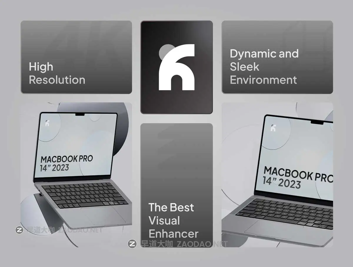 高级灰背景网站web ui设计Ps展示效果图苹果MacBook Pro笔记本电脑贴图样机 Blinc – Macbook Pro Gray Mockups插图3 高级灰背景网站web ui设计Ps展示效果图苹果MacBook Pro笔记本电脑贴图样机 Blinc – Macbook Pro Gray Mockups插图3