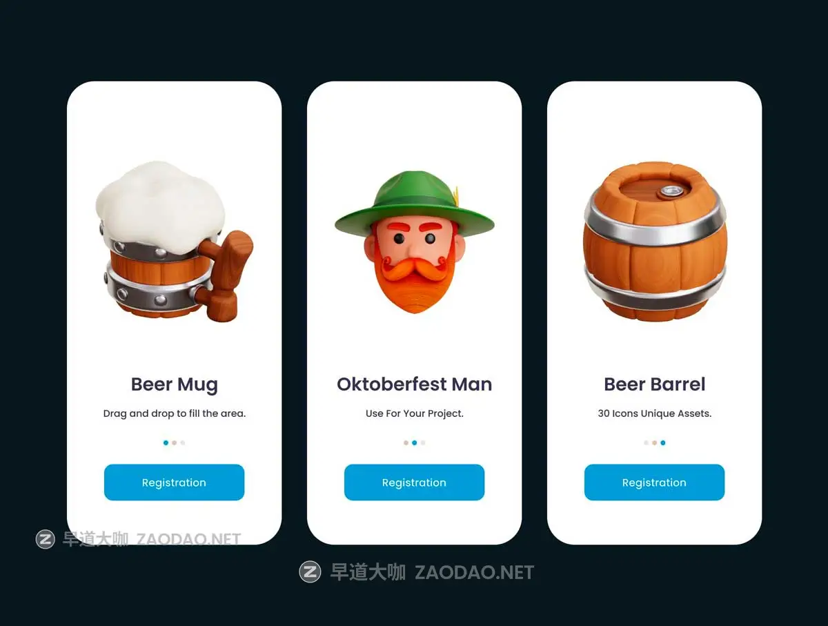 30款高级欧美风啤酒节3D立体插图图标Iocns设计blender/obj/png格式素材 Oktoberfest 3D Illustration Pack插图3 30款高级欧美风啤酒节3D立体插图图标Iocns设计blender/obj/png格式素材 Oktoberfest 3D Illustration Pack插图3