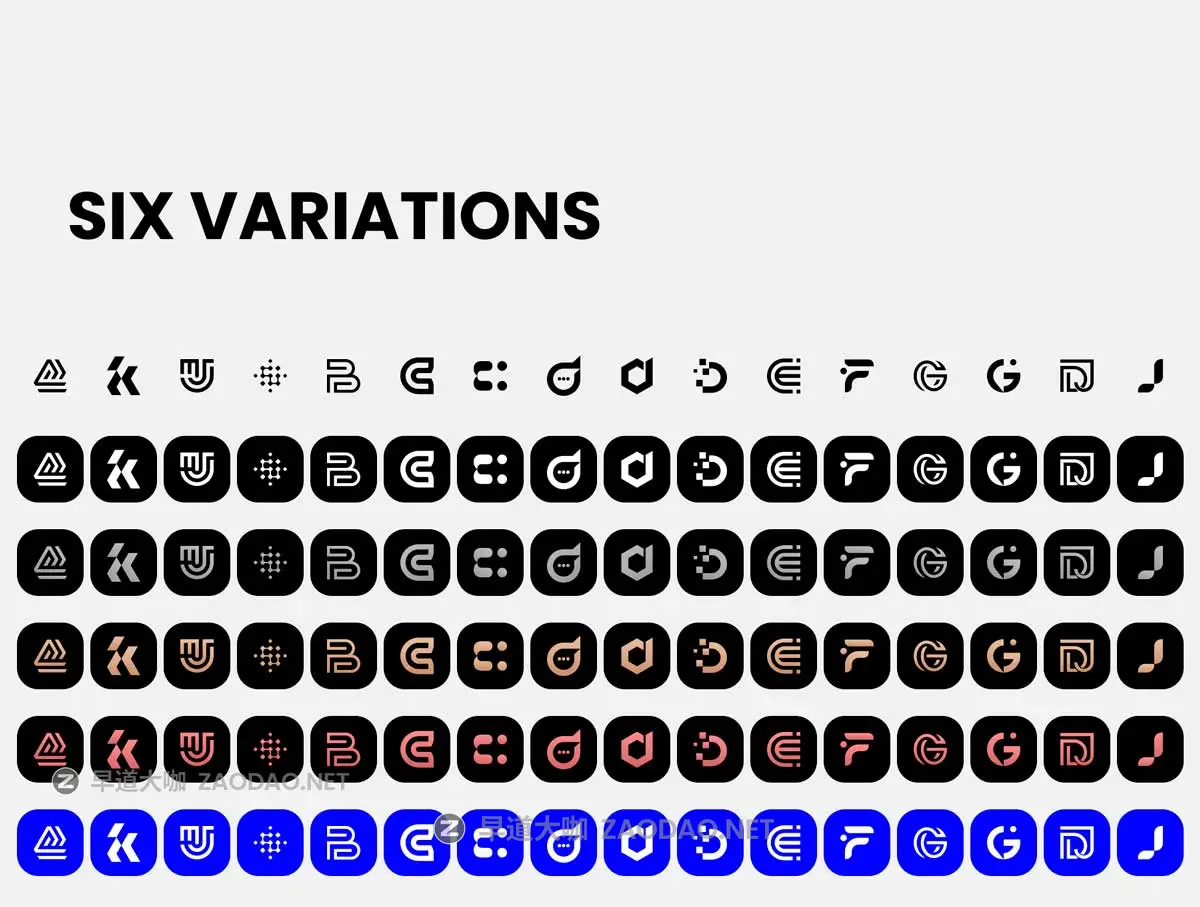 4000+款创意字母抽象符号几何图形LOGO图标设计AI/Figma/XD矢量素材 Mega Logo Collection插图2 4000+款创意字母抽象符号几何图形LOGO图标设计AI/Figma/XD矢量素材 Mega Logo Collection插图2