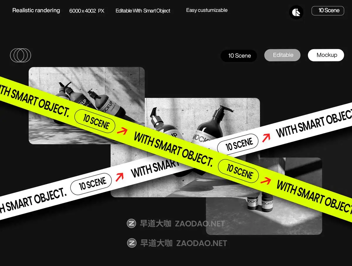 10款工业风品牌VI设计化妆品护肤品滴管瓶按压瓶展示PS贴图样机模板 Minimalist Cosmetic Bottle and Jar Mockup with Realistic Shadows插图1 10款工业风品牌VI设计化妆品护肤品滴管瓶按压瓶展示PS贴图样机模板 Minimalist Cosmetic Bottle and Jar Mockup with Realistic Shadows插图1