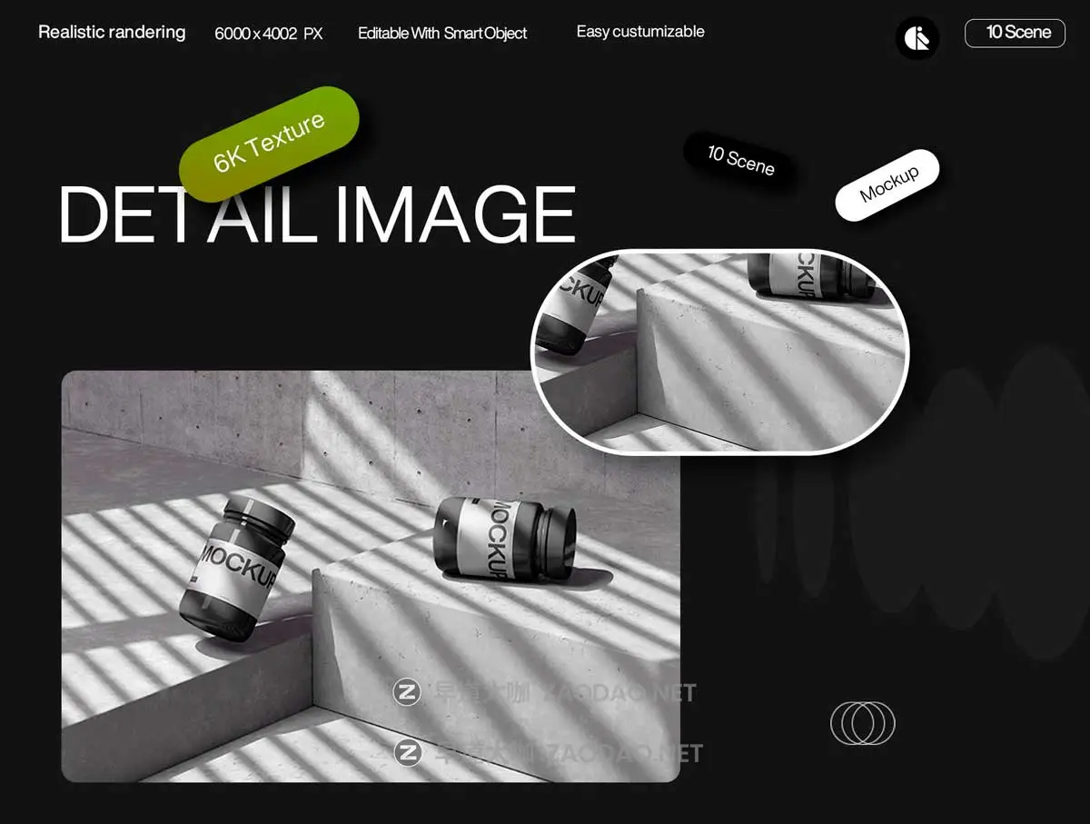 10款工业风品牌VI设计化妆品护肤品滴管瓶按压瓶展示PS贴图样机模板 Minimalist Cosmetic Bottle and Jar Mockup with Realistic Shadows插图3 10款工业风品牌VI设计化妆品护肤品滴管瓶按压瓶展示PS贴图样机模板 Minimalist Cosmetic Bottle and Jar Mockup with Realistic Shadows插图3