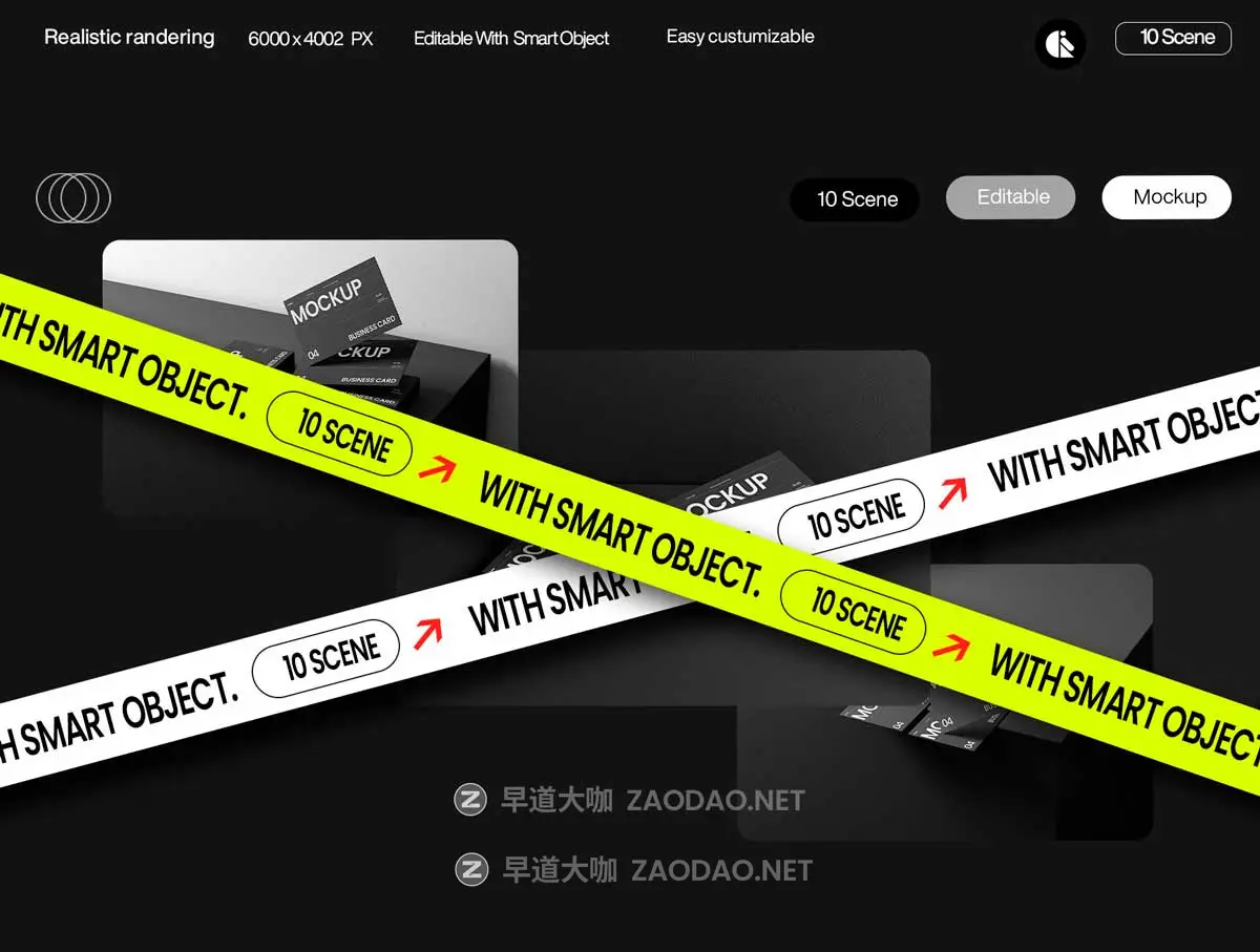 10款黑化风高端商务名片卡片品牌VI设计提案展示PS贴图样机MOCKUP模板素材 Minimalist Black Business Card Mockup Template插图3 10款黑化风高端商务名片卡片品牌VI设计提案展示PS贴图样机MOCKUP模板素材 Minimalist Black Business Card Mockup Template插图3