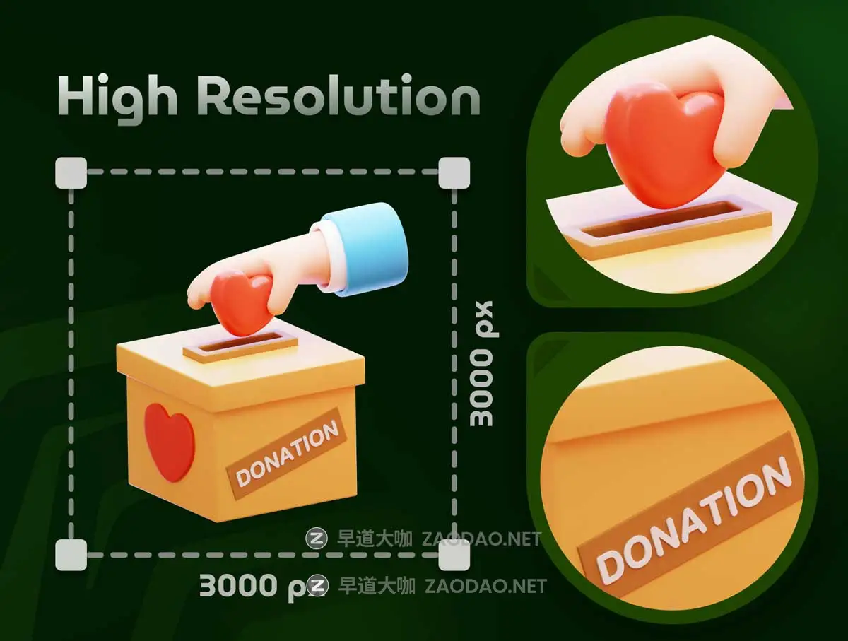 20款爱心捐助救灾慈善捐赠3D立体图标Iocns设计Blender/PNG/FBX格式素材 Charity & Donations 3D Icon Set插图1 20款爱心捐助救灾慈善捐赠3D立体图标Iocns设计Blender/PNG/FBX格式素材 Charity & Donations 3D Icon Set插图1