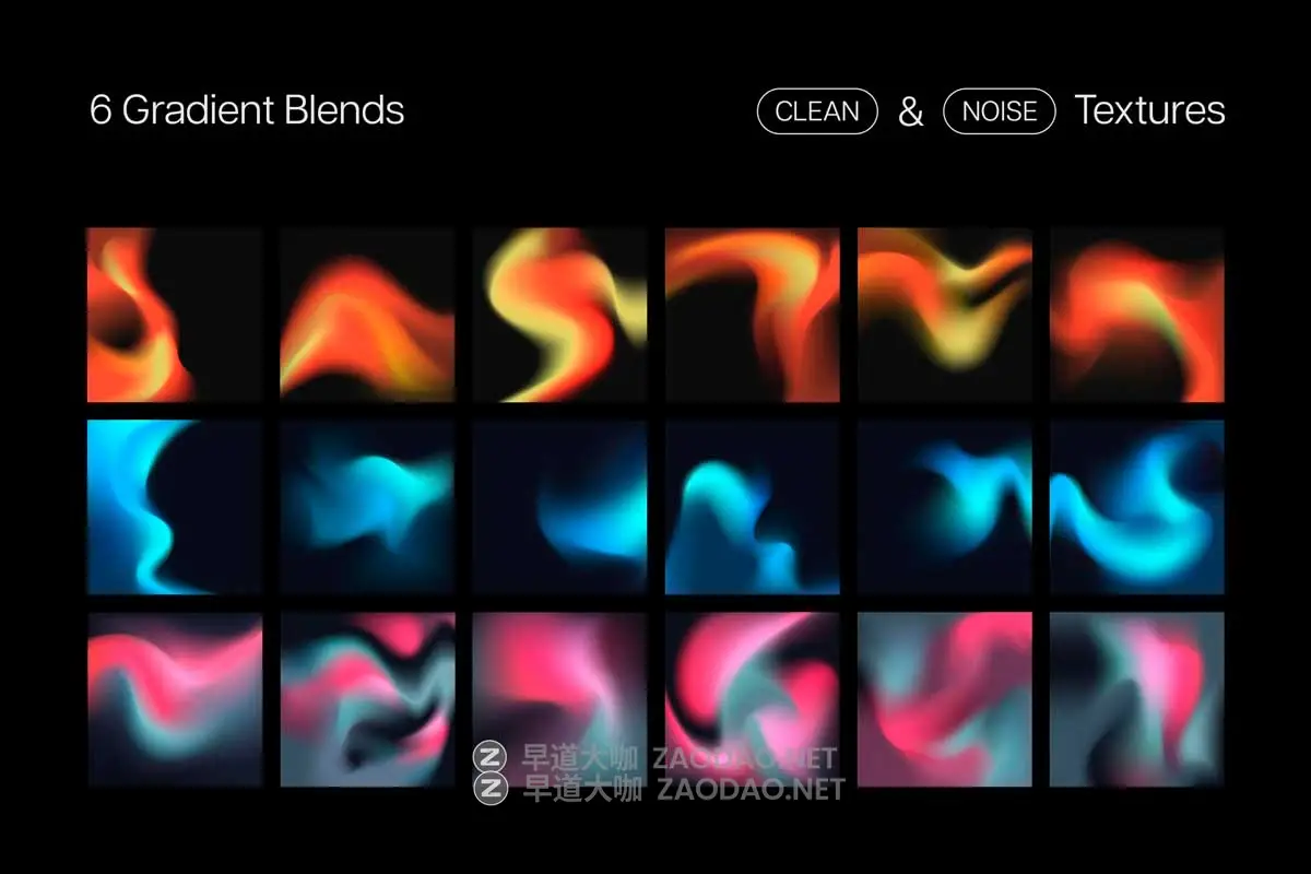 新潮迷幻科技感渐变模糊颗粒噪点纹理抽象艺术背景图片设计素材 Gradient Shapes Collection插图20 新潮迷幻科技感渐变模糊颗粒噪点纹理抽象艺术背景图片设计素材 Gradient Shapes Collection插图20