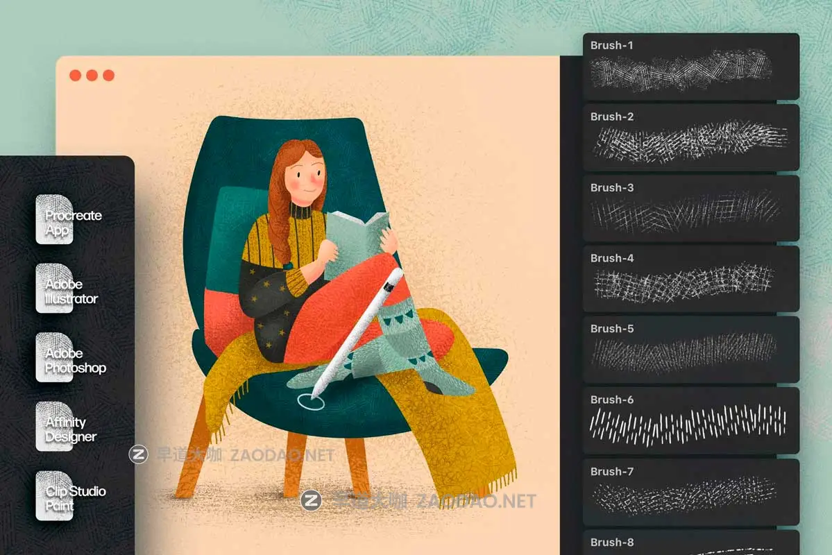 10款中国风艺术绘画手绘素描暗部阴影线条画笔插图插画Affinity Designer笔刷素材 Hatch Master Brushes for Affinity Designer插图2 10款中国风艺术绘画手绘素描暗部阴影线条画笔插图插画Affinity Designer笔刷素材 Hatch Master Brushes for Affinity Designer插图2