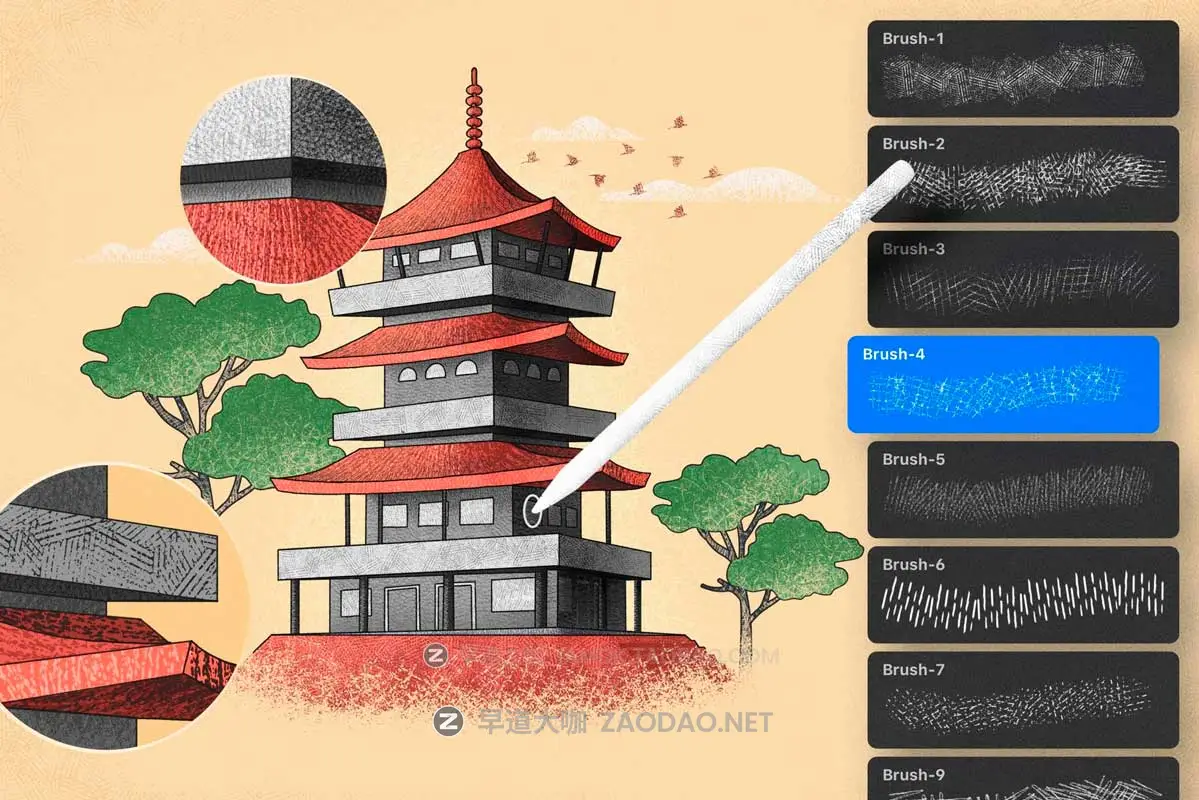 10款中国风手绘插画点状颗粒阴影Clip Studio Paint笔刷画笔设计素材 Hatch Master Brushes for Clip Studio Paint插图1 10款中国风手绘插画点状颗粒阴影Clip Studio Paint笔刷画笔设计素材 Hatch Master Brushes for Clip Studio Paint插图1