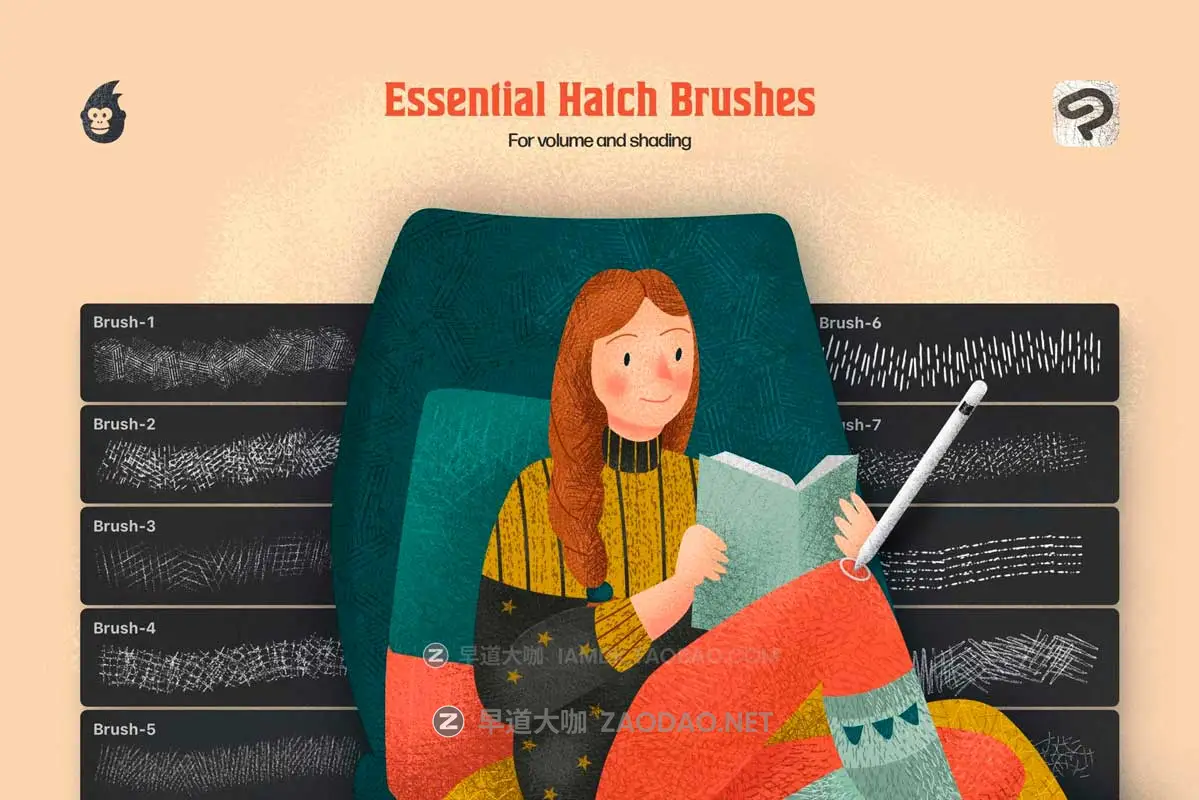 10款中国风手绘插画点状颗粒阴影Clip Studio Paint笔刷画笔设计素材 Hatch Master Brushes for Clip Studio Paint插图7 10款中国风手绘插画点状颗粒阴影Clip Studio Paint笔刷画笔设计素材 Hatch Master Brushes for Clip Studio Paint插图7