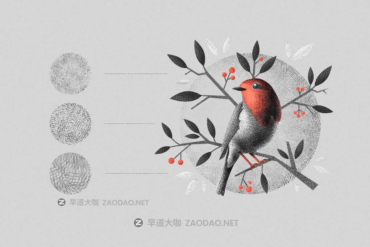 中国风手绘插画绘画线条阴影纹理效果AI矢量笔刷画笔设计素材 Hatch Master Brushes for Illustrator插图7 中国风手绘插画绘画线条阴影纹理效果AI矢量笔刷画笔设计素材 Hatch Master Brushes for Illustrator插图7