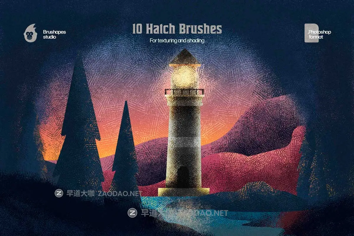 10款经典中国风插画点状铅笔素描阴影Ps笔刷画笔设计素材 Hatch Master Brushes for Photoshop插图3 10款经典中国风插画点状铅笔素描阴影Ps笔刷画笔设计素材 Hatch Master Brushes for Photoshop插图3