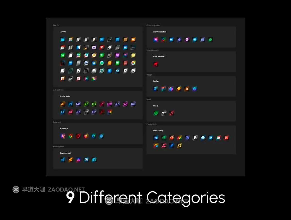 100+款高级苹果macOS操作系统APP应用程序图标Icons设计Figma格式素材 MacOS app icons set插图3 100+款高级苹果macOS操作系统APP应用程序图标Icons设计Figma格式素材 MacOS app icons set插图3