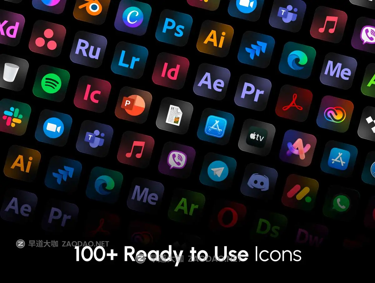 100+款高级苹果macOS操作系统APP应用程序图标Icons设计Figma格式素材 MacOS app icons set插图4 100+款高级苹果macOS操作系统APP应用程序图标Icons设计Figma格式素材 MacOS app icons set插图4