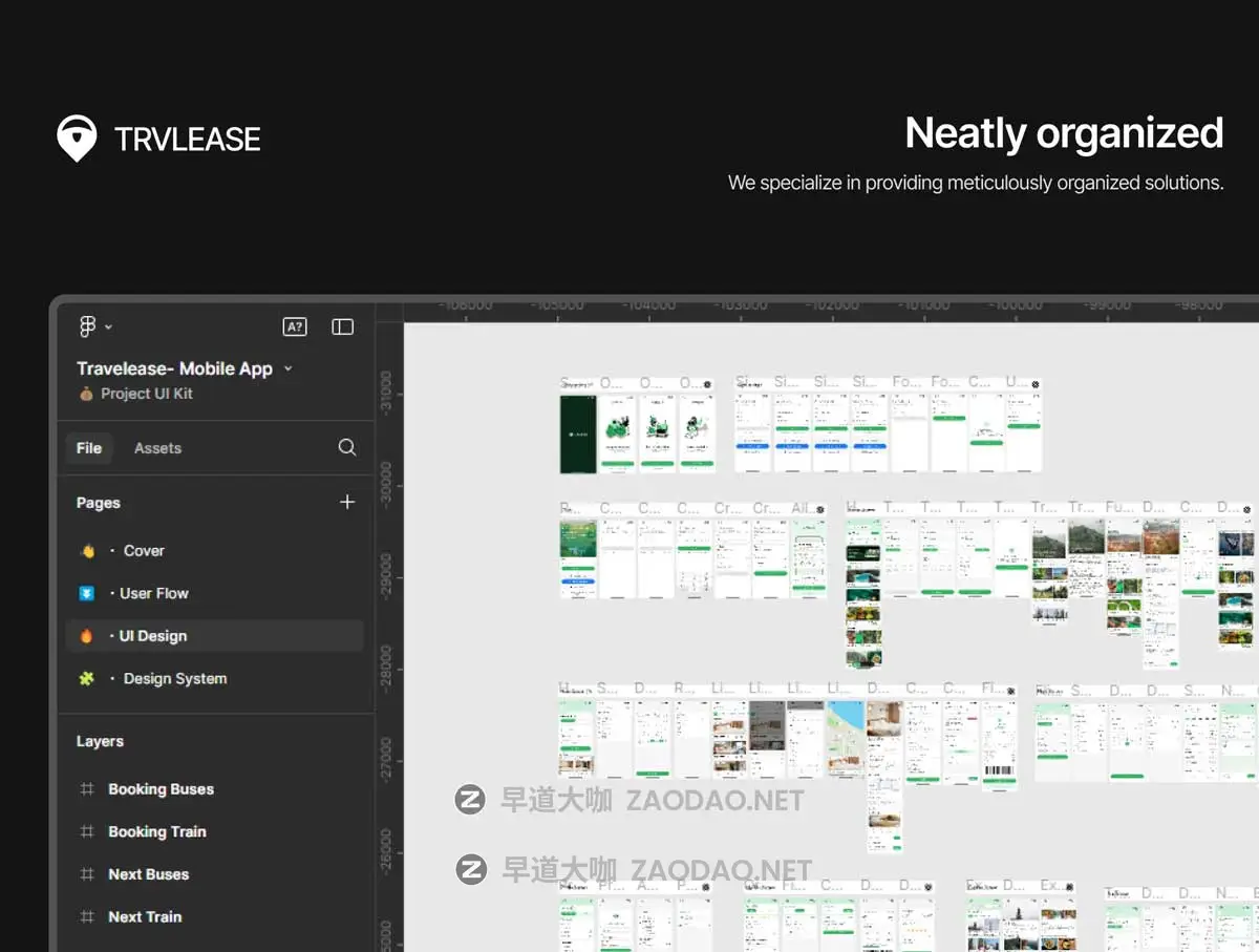 70+屏时尚旅游旅行社航班酒店路线预订APP UI界面设计Figma模板套件 TRVLEASE – Travel Mobile App UI Kit插图6 70+屏时尚旅游旅行社航班酒店路线预订APP UI界面设计Figma模板套件 TRVLEASE – Travel Mobile App UI Kit插图6