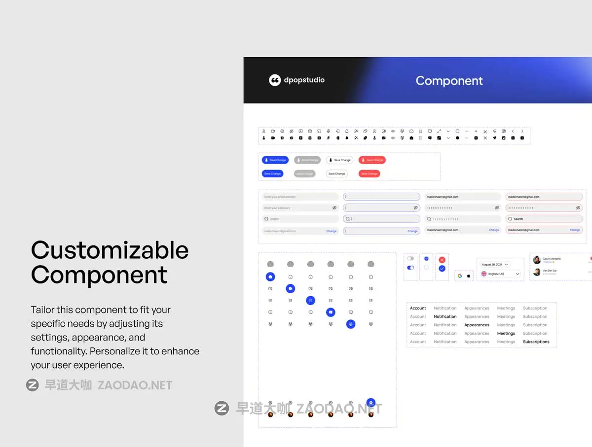 90+屏双配色创意视频会议在线教育软件APP UI界面设计Figma模板素材 MeetOn – Video Conference Dekstop App插图3 90+屏双配色创意视频会议在线教育软件APP UI界面设计Figma模板素材 MeetOn – Video Conference Dekstop App插图3