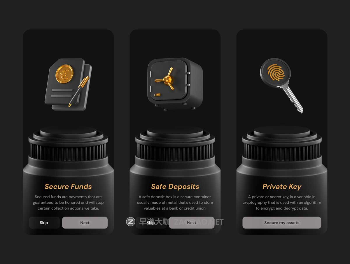 50款质感银行理财金融科技加密货币3D立体图标Icons设计Blneder/PNG格式素材 Fintech 3D Icons插图3