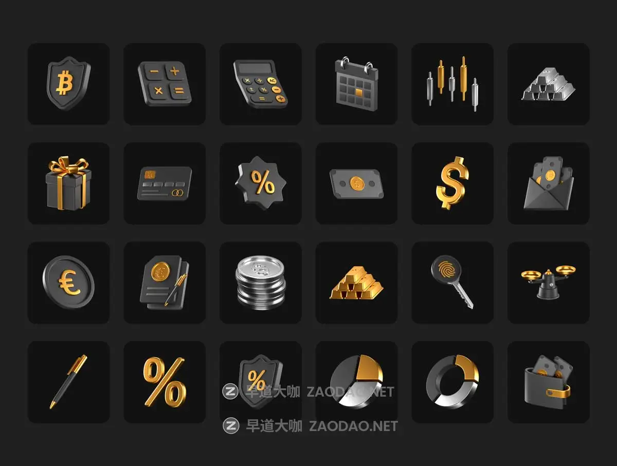 50款质感银行理财金融科技加密货币3D立体图标Icons设计Blneder/PNG格式素材 Fintech 3D Icons插图5 50款质感银行理财金融科技加密货币3D立体图标Icons设计Blneder/PNG格式素材 Fintech 3D Icons插图5