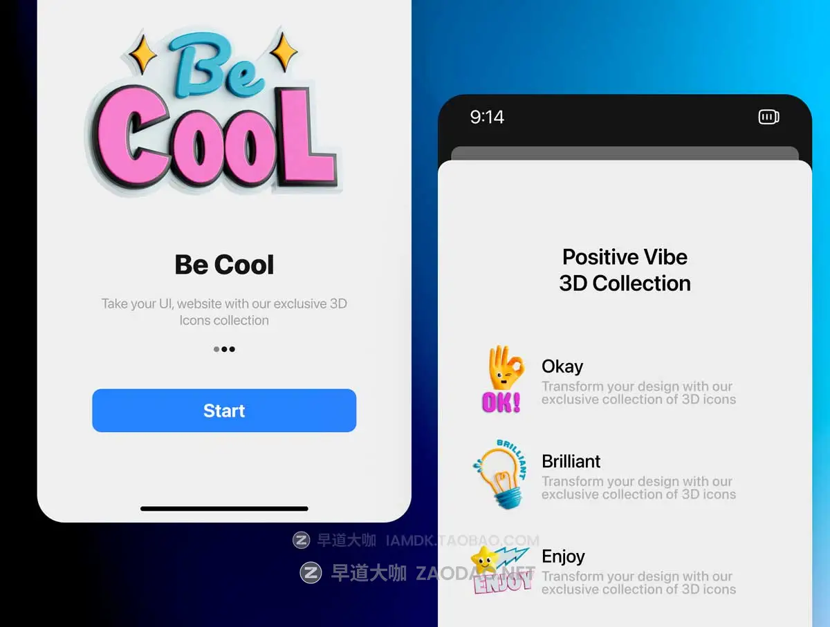 20款卡通趣味3D立体贴纸图标Icons设计Blender/OBJ/PNG格式素材 Positive Vibe 3D Icon Set插图3 20款卡通趣味3D立体贴纸图标Icons设计Blender/OBJ/PNG格式素材 Positive Vibe 3D Icon Set插图3
