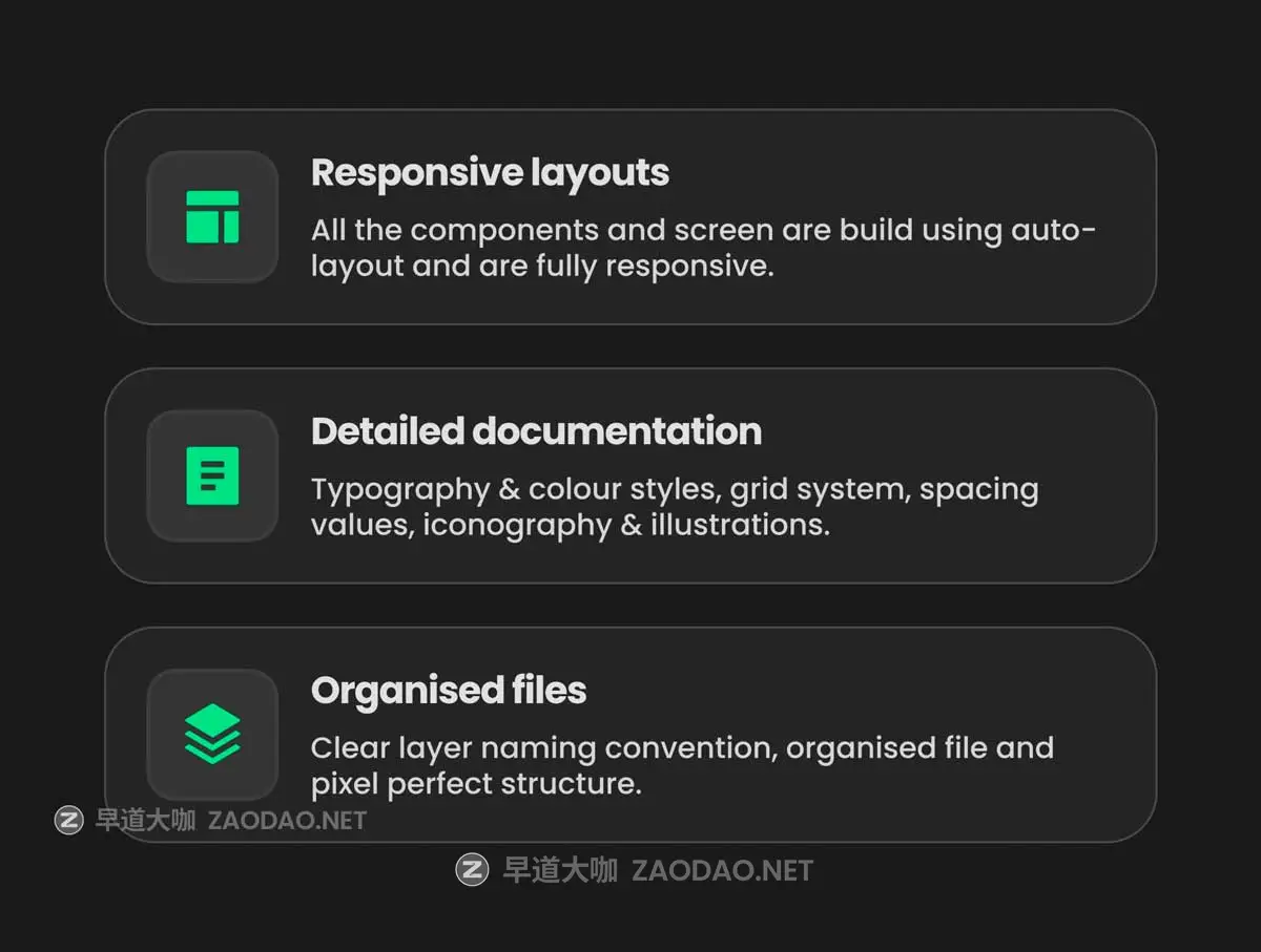 21屏暗黑金融科技加密货币电子钱包理财财务管理APP UI界面设计Figma模板套件 Crypto – Wallet App UI Kit插图1 21屏暗黑金融科技加密货币电子钱包理财财务管理APP UI界面设计Figma模板套件 Crypto – Wallet App UI Kit插图1