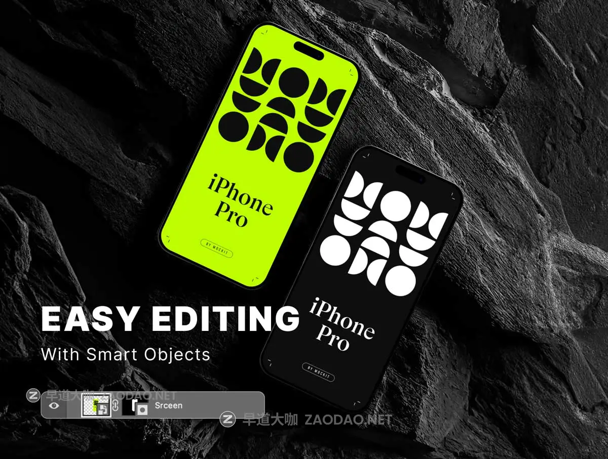 黑化风多角度app设计展示苹果iphone 16 pro手机贴图样机ps/figma模板素材 iPhone 16 Pro Mockups Vol.03插图2 黑化风多角度app设计展示苹果iphone 16 pro手机贴图样机ps/figma模板素材 iPhone 16 Pro Mockups Vol.03插图2