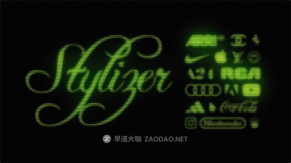 AE模板/PR预设 复古逼真CRT信号故障模拟滤镜徽标LOGO标题设计特效 Happy Editing – CRT STYLIZER插图3