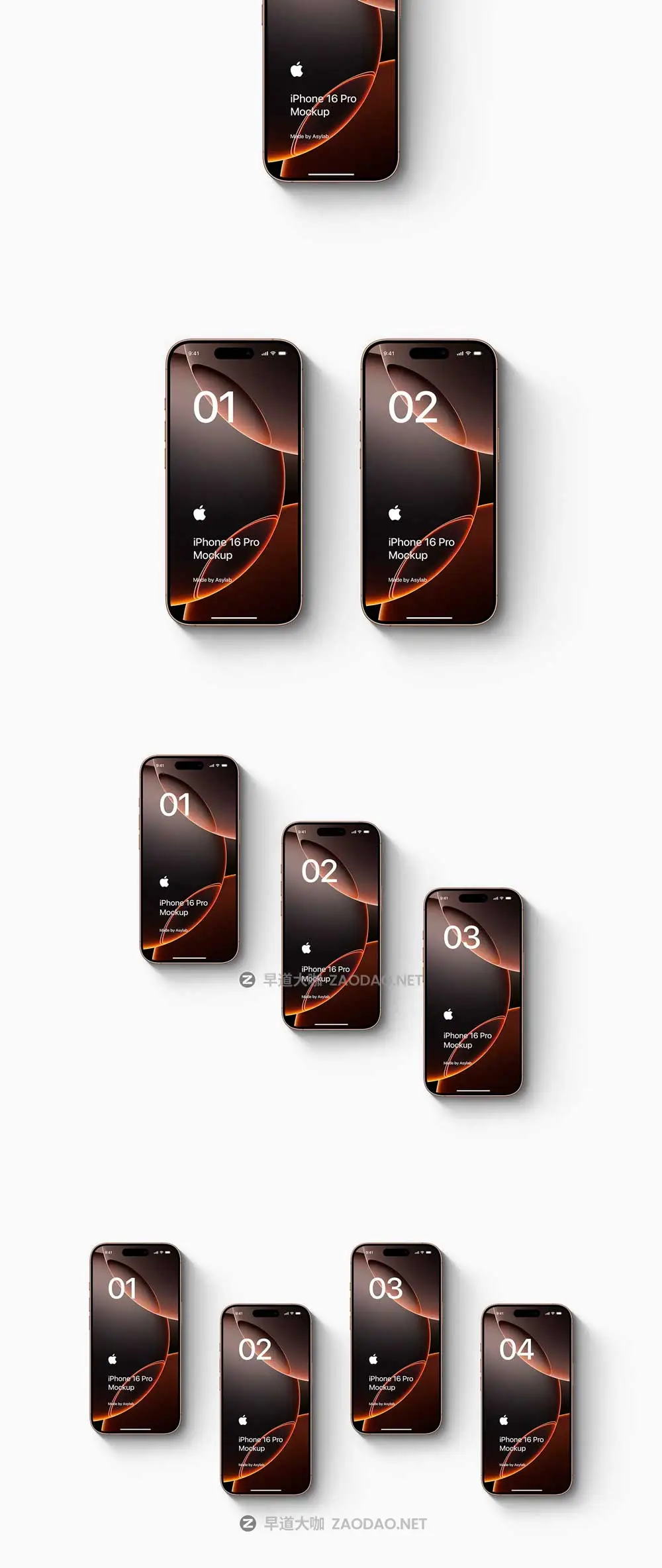 24款钛金属苹果iPhone 16 Pro手机UI广告设计展示贴图PSD样机MOCKUP模板 iPhone 16 Pro – 24 Mockups Scenes插图8 24款钛金属苹果iPhone 16 Pro手机UI广告设计展示贴图PSD样机MOCKUP模板 iPhone 16 Pro – 24 Mockups Scenes插图8