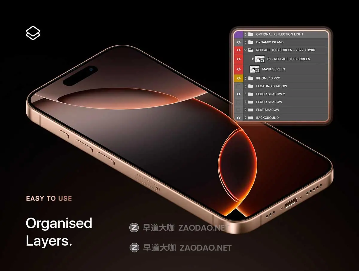 24款钛金属苹果iPhone 16 Pro手机UI广告设计展示贴图PSD样机MOCKUP模板 iPhone 16 Pro – 24 Mockups Scenes插图4 24款钛金属苹果iPhone 16 Pro手机UI广告设计展示贴图PSD样机MOCKUP模板 iPhone 16 Pro – 24 Mockups Scenes插图4