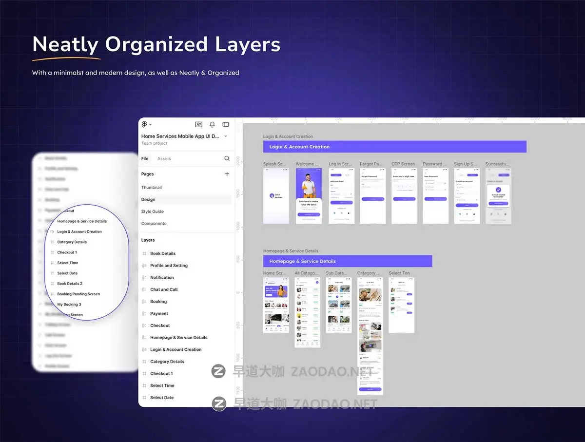 30+屏家具家电维修卫生清洁家政服务APP UI界面设计Figma模板套件 Home Services Mobile App UI Design插图3 30+屏家具家电维修卫生清洁家政服务APP UI界面设计Figma模板套件 Home Services Mobile App UI Design插图3