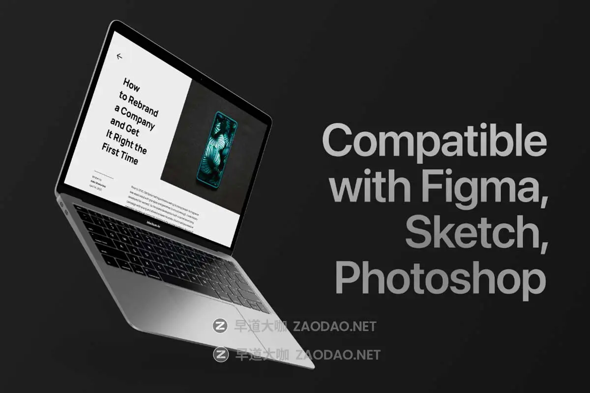 12款暗黑系网站UI界面设计苹果MacBook Air笔记本电脑展示效果图PSD样机模板 12 Most Popular MacBook Air Mockups插图1 12款暗黑系网站UI界面设计苹果MacBook Air笔记本电脑展示效果图PSD样机模板 12 Most Popular MacBook Air Mockups插图1