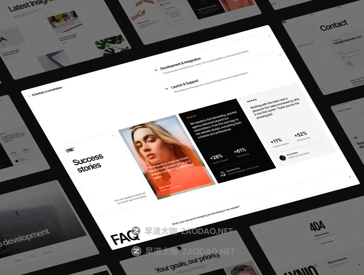 高级创意响应式企业品牌宣传公司官网登录界面设计Figma/Framer模板 LYNIQ© — Agency Framer Website Template插图2 高级创意响应式企业品牌宣传公司官网登录界面设计Figma/Framer模板 LYNIQ© — Agency Framer Website Template插图2