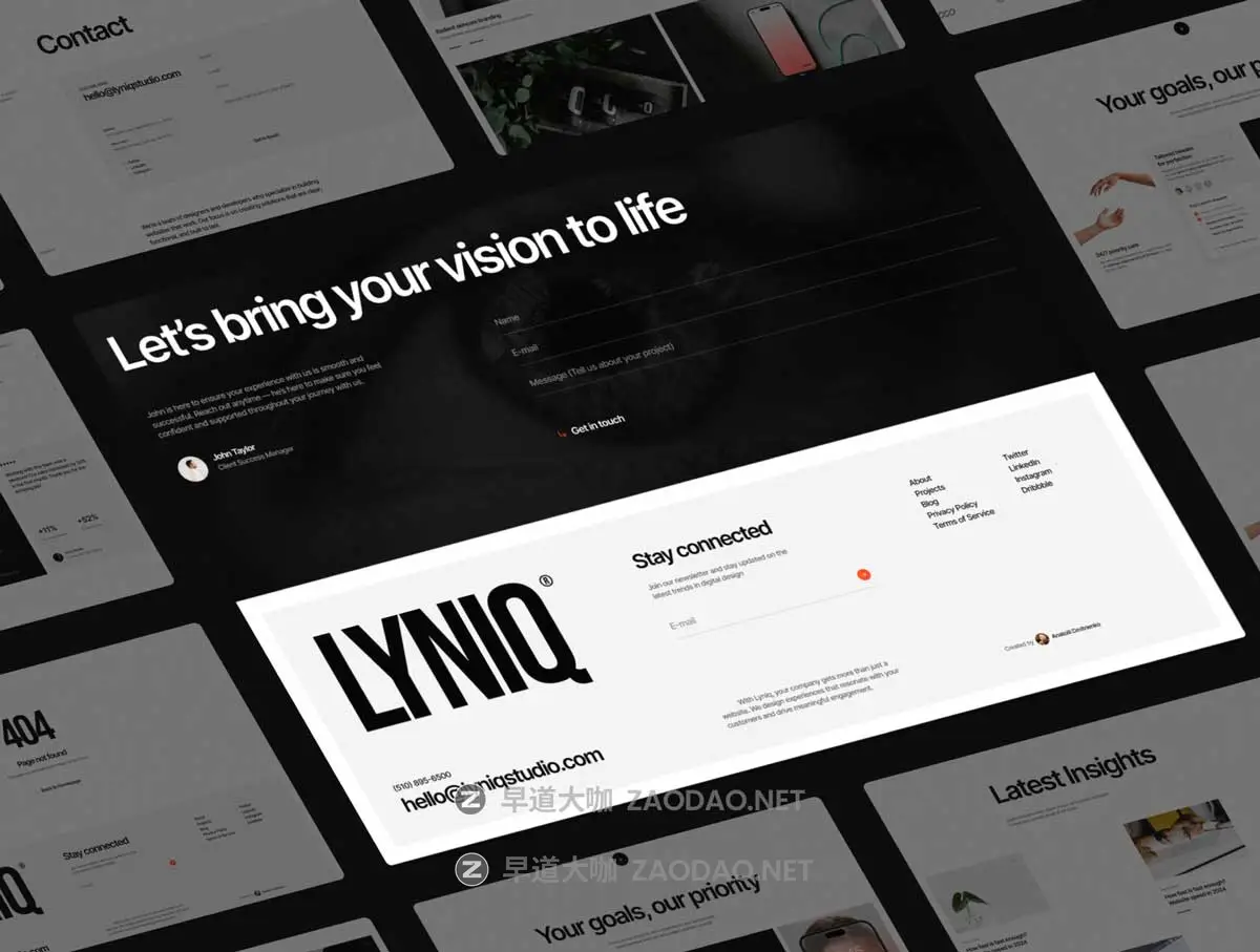 高级创意响应式企业品牌宣传公司官网登录界面设计Figma/Framer模板 LYNIQ© — Agency Framer Website Template插图1 高级创意响应式企业品牌宣传公司官网登录界面设计Figma/Framer模板 LYNIQ© — Agency Framer Website Template插图1