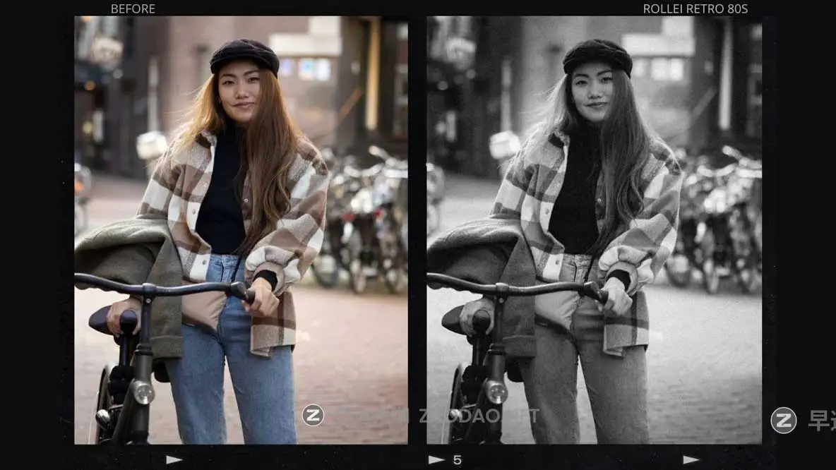 高级80年代复古黑白电影风格经典颗粒效果模拟扫街肖像照片调色Lightroom&Capture one预设 HelloPresets Rollei Retro 80s Lightroom presets/ Capture one styles插图13 高级80年代复古黑白电影风格经典颗粒效果模拟扫街肖像照片调色Lightroom&Capture one预设 HelloPresets Rollei Retro 80s Lightroom presets/ Capture one styles插图13