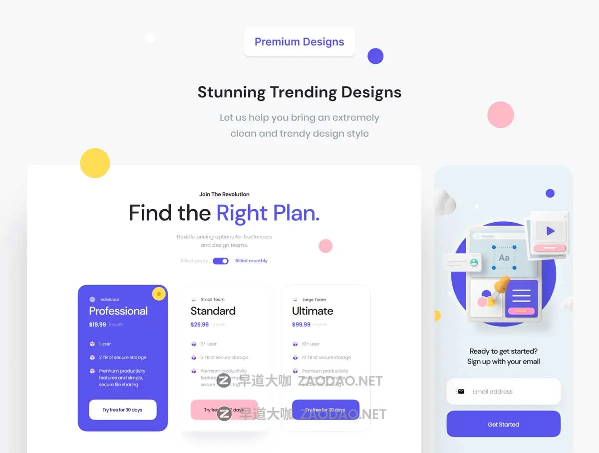时尚响应式网站登录页面WEB UI设计Figma模板+源码Html素材 Collab — Landing Page Kit插图8 时尚响应式网站登录页面WEB UI设计Figma模板+源码Html素材 Collab — Landing Page Kit插图8