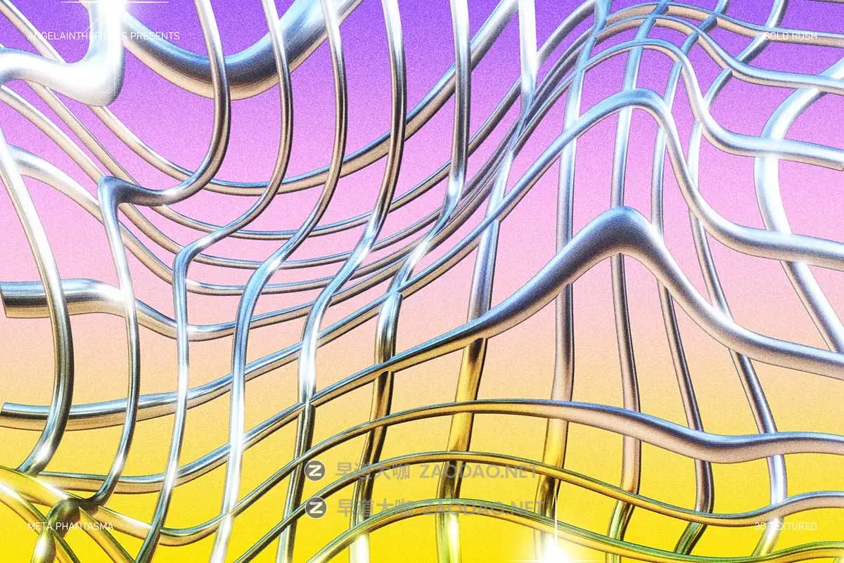 100款立体三维3D不规则金属几何未来科幻抽象图形PNG免扣设计素材 Angelainthefields – GOLD RUSH插图5 100款立体三维3D不规则金属几何未来科幻抽象图形PNG免扣设计素材 Angelainthefields – GOLD RUSH插图5