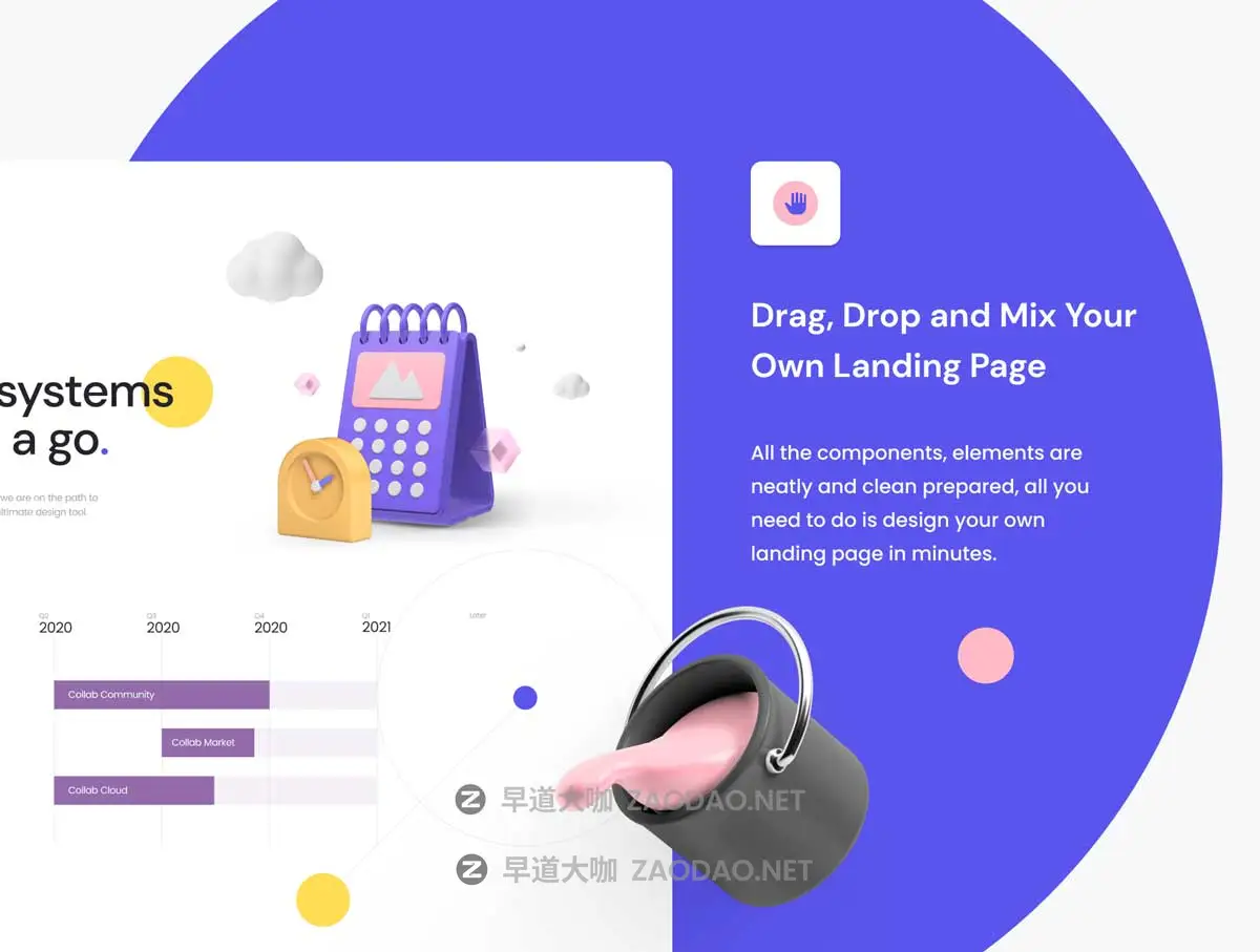 时尚响应式网站登录页面WEB UI设计Figma模板+源码Html素材 Collab — Landing Page Kit插图9 时尚响应式网站登录页面WEB UI设计Figma模板+源码Html素材 Collab — Landing Page Kit插图9
