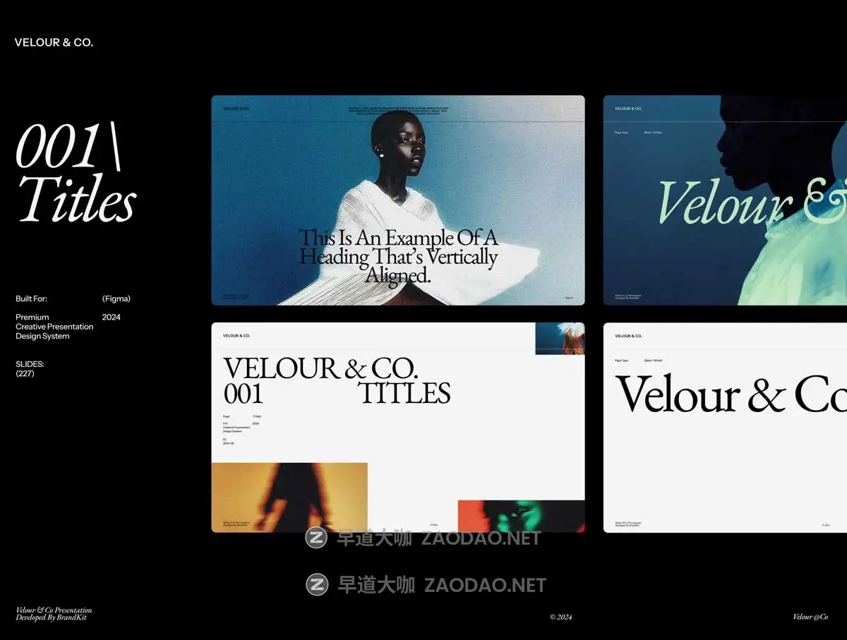 227页品牌宣传策划提案书图文排版演示文稿幻灯片Figma格式模板套件素材 Velour & Co Presentation Kit插图2 227页品牌宣传策划提案书图文排版演示文稿幻灯片Figma格式模板套件素材 Velour & Co Presentation Kit插图2